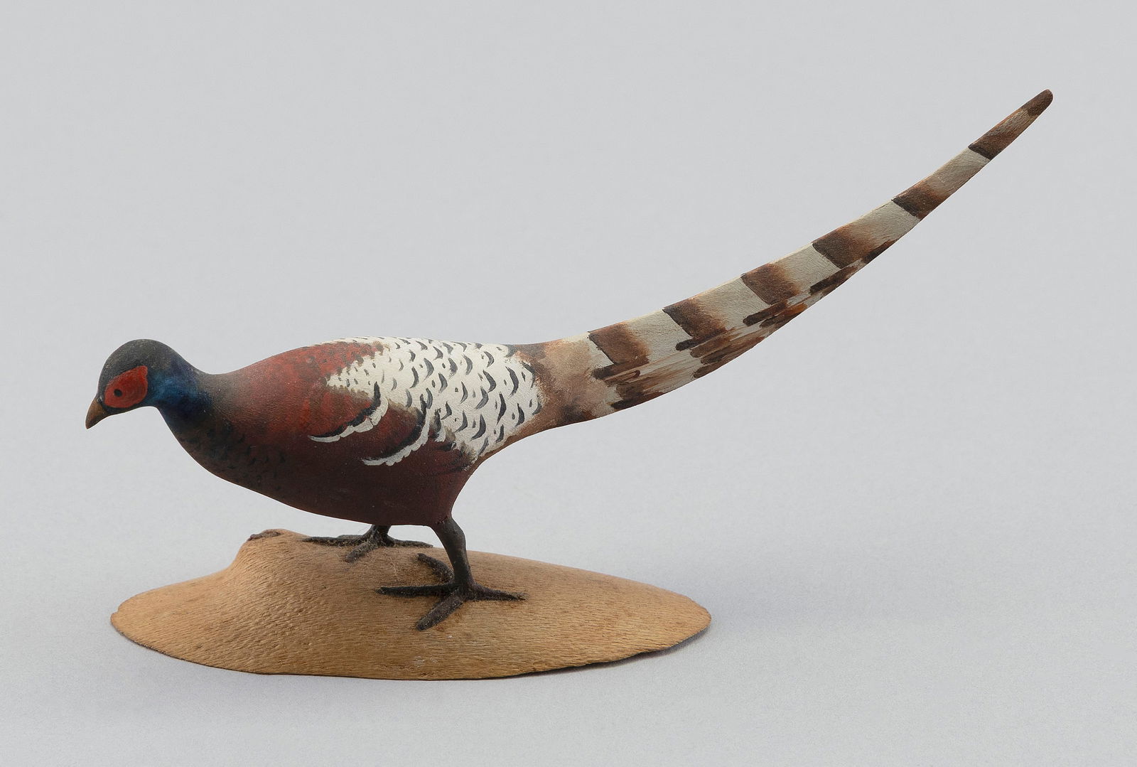HAROLD GIBBS MINIATURE BURMESE PHEASANT Barrington, Rhode Island, 1886-1970 Length 6". (1 of 3)