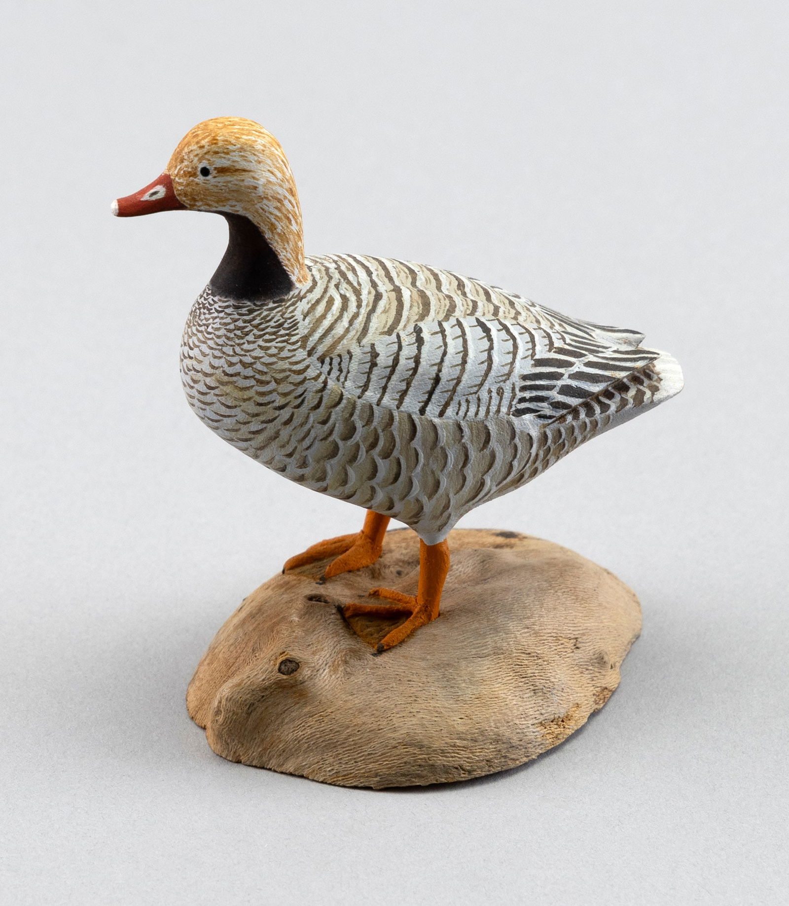 HAROLD GIBBS MINIATURE EMPEROR GOOSE Barrington, Rhode Island, 1866-1970 Height 3". (1 of 3)