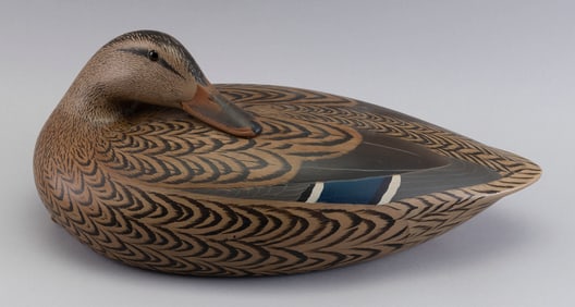 KEITH MUELLER MALLARD HEN DECOY Killingworth, Connecticut, 1956- Length 17".