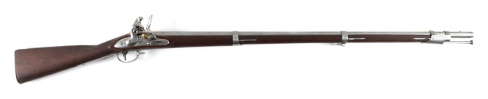 SPRINGFIELD MODEL 1816 FLINTLOCK MUSKET 19th Century Length of barrel 42". Total length 58".