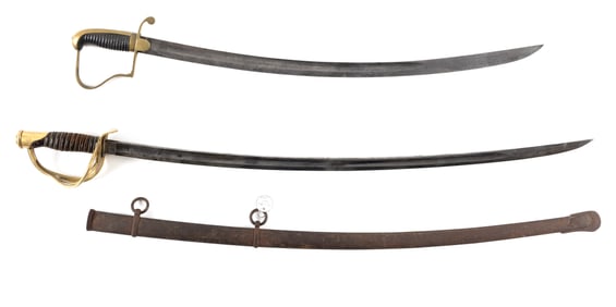 AMES U.S. CIVIL WAR CAVALRY SWORD 19th Century Lengths 32" and 42".