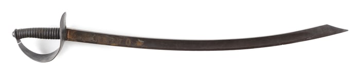 U.S. CUTLASS Early 19th Century Length of blade 29". Total length 34.5".