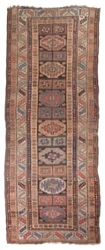 NORTHWEST PERSIAN RUG: 3'4" X 8'6" Late 19th/Early 20th Century