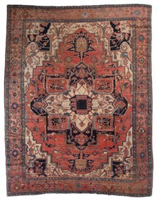 KARAJA RUG: 9'8" X 12'6" Circa 1900-10