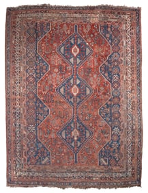 AFSHAR RUG: 7'8" X 10'0" Circa 1930-40