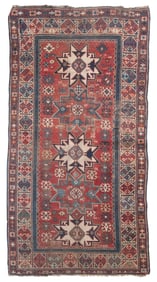 CAUCASIAN RUG: 3'7" X 7'0" 19th Century