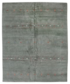 GABBEH RUG: 8'0" X 9'10" 21st Century