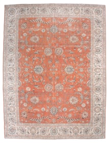 TABRIZ RUG: 9'5" X 12'6" Last Half of the 20th Century