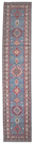 KAZAK DESIGN CORRIDOR CARPET: 3'4" X 16'5" 21st Century
