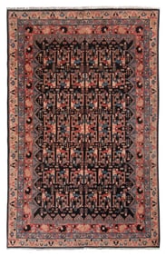 PESHAWAR RUG IN SOUTH PERSIAN DESIGN: 5'8" X 8'11" 20th/21st Century