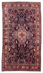 PERSIAN NAVAHAND RUG: 5'0" X 9'0" Second Half of the 20th Century