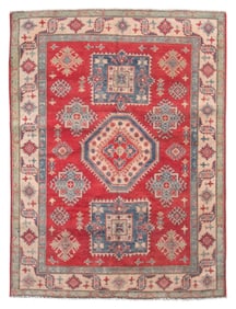 KAZAK DESIGN RUG: 5'0" X 6'8" 21st Century