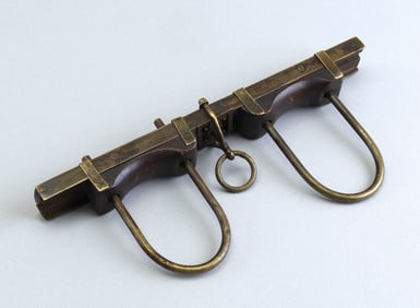 MINIATURE DOUBLE OX YOKE Late 19th/Early 20th Century 4" x 9".