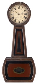 E. HOWARD & CO. BANJO CLOCK Boston, 19th Century Height 32".