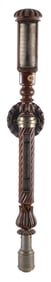 JAMES BASSNETT STICK BAROMETER Liverpool, 19th Century Height 36".