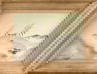 RAFAL MALCZEWSKI (Canada/Poland, 1892-1965), Winter landscape., Watercolor on paper, 14.25" x 21"