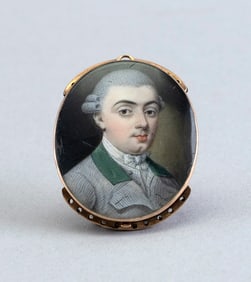 PORTRAIT MINIATURE OF A GENTLEMAN ATTRIBUTED TO GUSTAVUS HAMILTON (1739-1775) Ireland, Mid- to Late