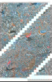 AVIAN FOREST DESIGN RUG: 5'0" X 7'10" 21st Century