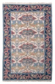 WILLIAM MORRIS ARTS AND CRAFTS DESIGN RUG: 5'10" X 9'0" 21st Century