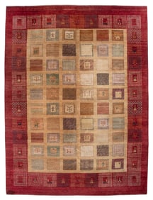 GABBEH RUG: 9'0" X 12'0" 20th/21st Century