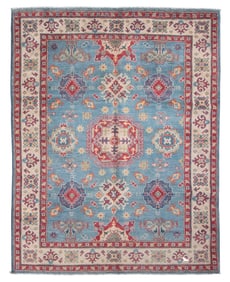 KAZAK DESIGN RUG: 6'0" X 6'5" 21st Century