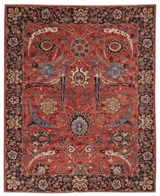 HERIZ RUG: 8'0" X 9'10" 21st Century