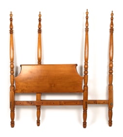 LEONARD'S MAPLE QUEEN-SIZE POSTER BED Massachusetts, Contemporary Post heights 88".