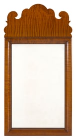 ELDRED WHEELER TIGER MAPLE MIRROR Massachusetts, 20th Century Height 25". Width 12.5".