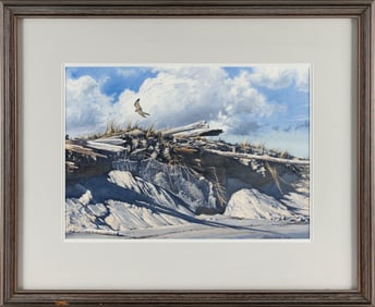 ROBERT VERITY CLEM (Massachusetts/Connecticut, 1933-2010), "Harding Shine"., Watercolor and gouache,