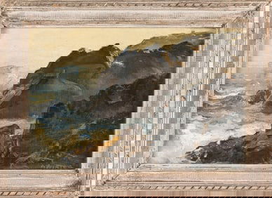 ANDREW GEORGE WINTER (New York/Maine/Massachusetts, 1893-1958), "Late Afternoon", probably Monhegan