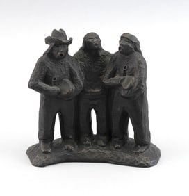 ALLAN CAPRON (HAOZOUS) HOUSER (New Mexico/California, 1914-1994), "One More Song"., Bronze, height