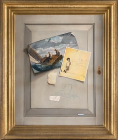 ROBERT LAWRENCE TROTTER (America, 1954-), "Practice Makes Purfect[sic]"., Oil on board, 30" x 24".