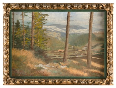 HARRY B. LACHMAN (Illinois/California, 1886-1975), California landscape., Oil on canvas, 20" x 18".