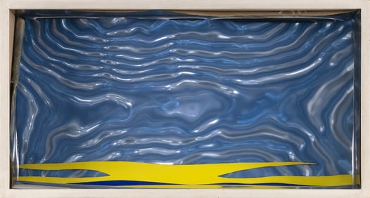 ROY LICHTENSTEIN (New York, 1923-1997), "Seascape (II)", 1965., Screenprint in colors and die-cut
