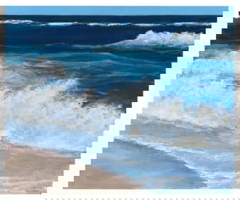 WHITNEY A. HEAVEY (Massachusetts, Contemporary), "Rush"., Oil on board, 20" x 24". Unframed box