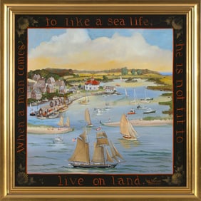 ELIZABETH MUMFORD (Massachusetts, 1950-2020), "When a man comes to like a sea life, he is not fit to