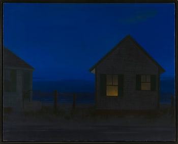 JOHN DOWD (Massachusetts, 1960-), "Towards Dawn"., Oil on canvas, 24" x 30". Framed 25" x 31".