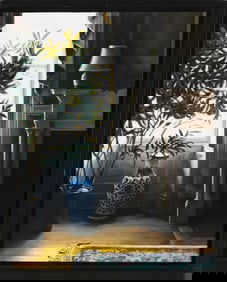 NICK PATTEN (New York/Massachusetts, 1953-), Still life by the light of a window., Oil on panel, 14"