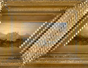 ATTRIBUTED TO WORTHINGTON THOMAS WHITTREDGE (America, 19th Century), Landscape overlooking the