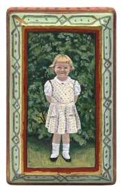 KRISTI RYBA (South Carolina/California, 1951-), "Jumper, 1st Day of Kindergarten"., Egg tempera and