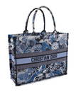 CHRISTIAN DIOR ZODIAC FANTASTICO EMBROIDERED CANVAS BOOK TOTE Height 12.5". Width 16.5". Depth 6".