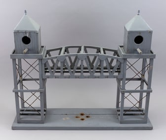 CAPE COD CANAL RAILROAD BRIDGE BIRDHOUSE, 20th Century Height 21.5". Length 26". Width 5".