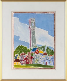 BRIAN LARKIN (Rhode Island/Massachusetts, 20th Century), "Provincetown #3", 2011., White-line