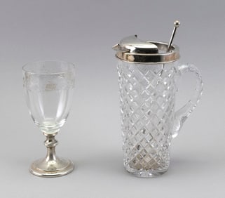 TWO PIECES OF HAWKES BARWARE 20th Century