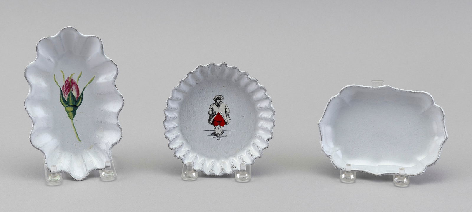 THREE ASTIER DE VILLATTE GLAZED TERRACOTTA SMALL DISHES Paris, Contemporary (1 of 2)