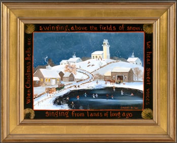 ELIZABETH MUMFORD (Massachusetts, 1950-2020), "When Christmas Bells are swinging, above the fields