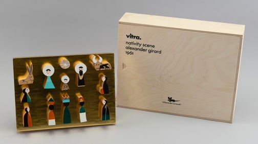 ALEXANDER GIRARD FOR VITRA GOLD EDITION NATIVITY SCENE 1961/2015 Box 7.5" x 10.15".