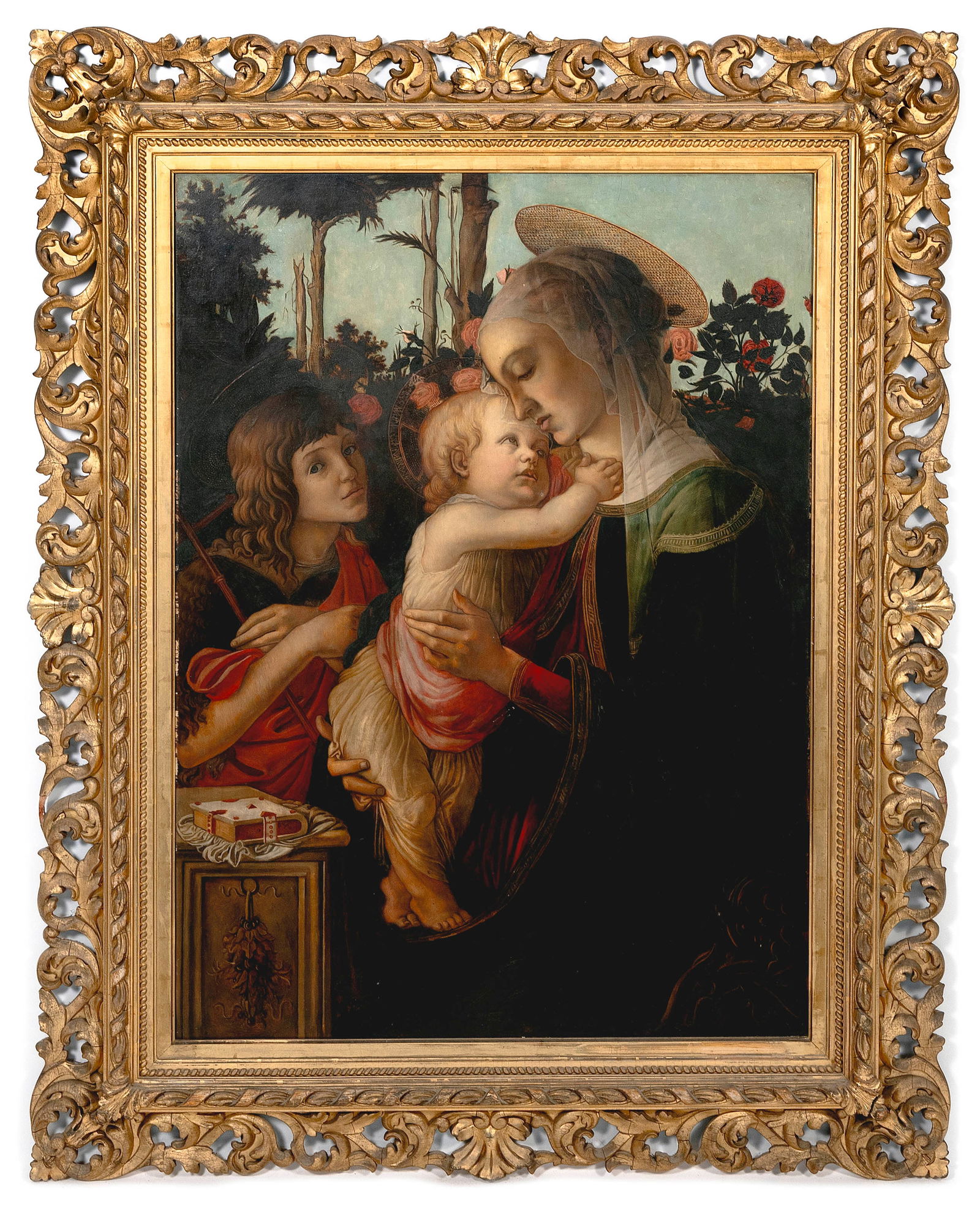 AFTER SANDRO BOTTICELLI (19th Century or Earlier,), Madonna and Child with St. John the Baptist., (1 of 4)