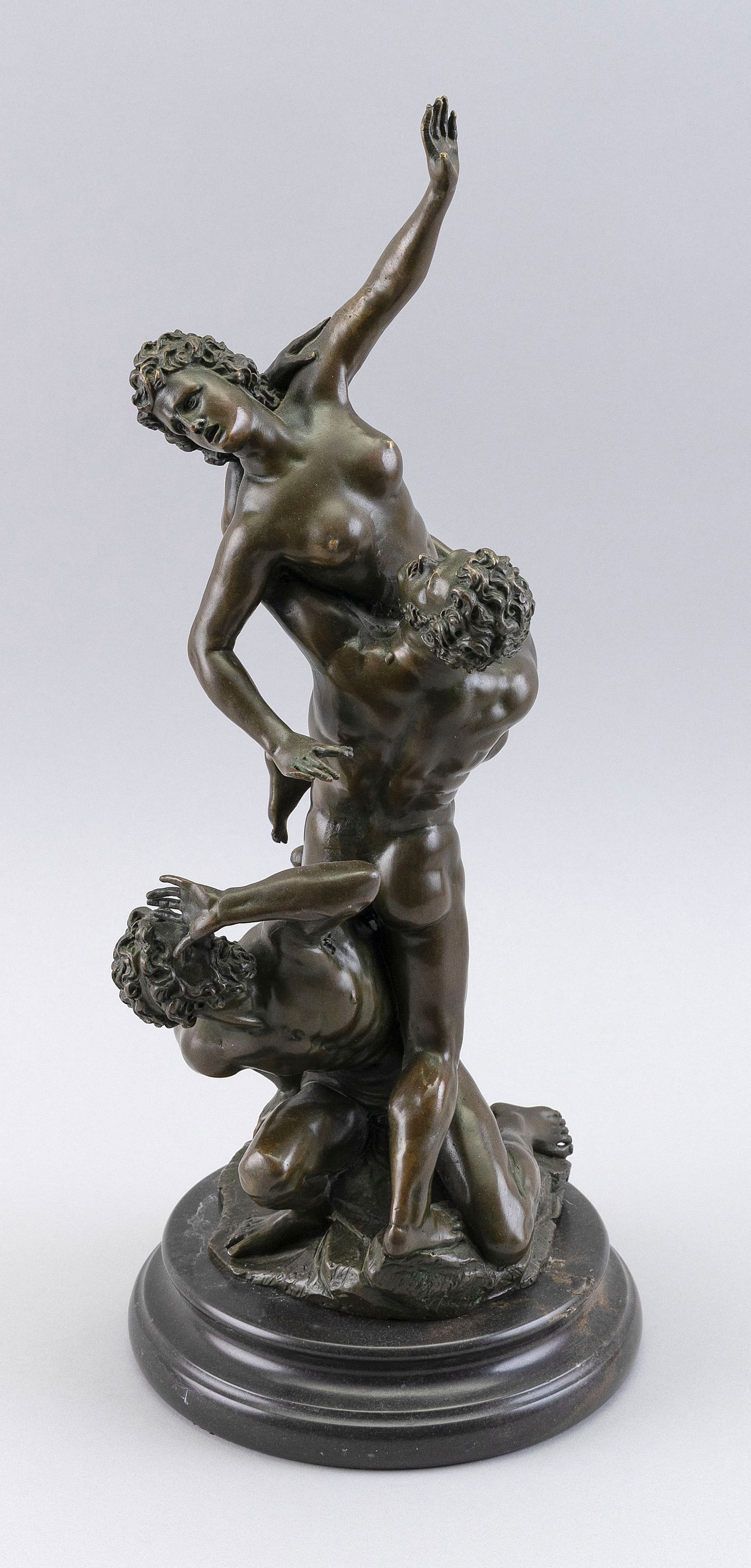 AFTER GIAMBOLOGNA (20th Century,), Bronze reproduction of "Abduction of a Sabine Woman", Height (1 of 4)
