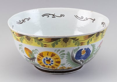 LARGE DELFT FAIENCE BOWL Early 19th Century